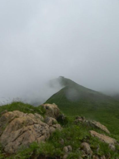 Nebel zieht auf auf dem Berg ...