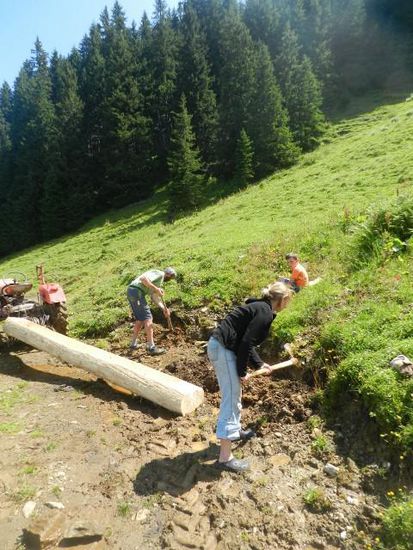 der Trog muss an sein Platz