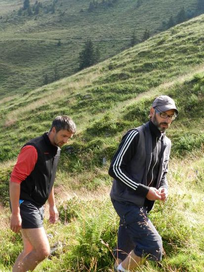 Sven mit Thomas Z. auf Wanderschaft