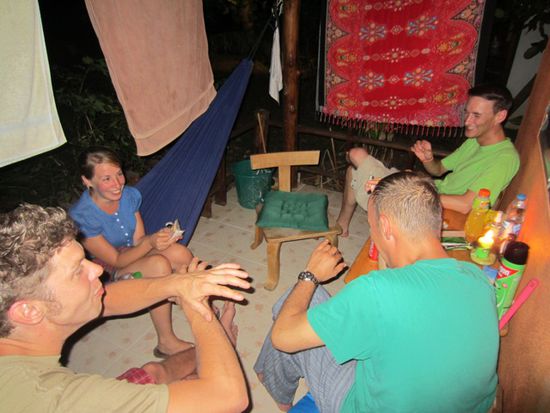 Ein netter Abend mit Kathrin und Felix auf unserer Terrasse. Münster ist einfach überall!