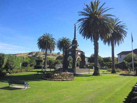 Akaroa! Sehr aufgeräumtes Städtchen mit französischem Einschlag.