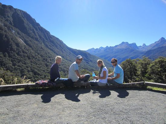 Aussicht kurz vor Milford Sound...