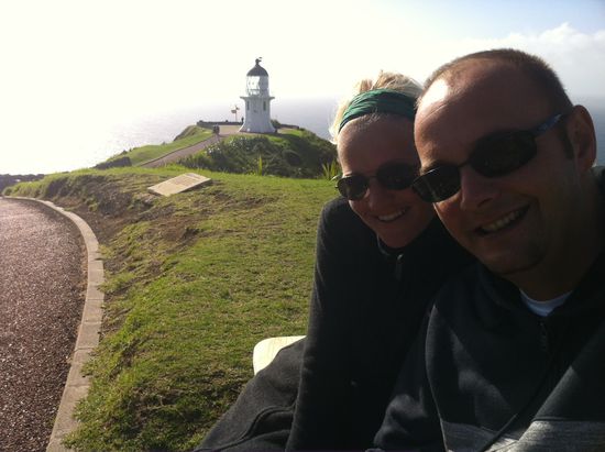 Cape Reinga, der nördlichste Punkt der Nordinsel. 
Hier treffen der Pazifik und die Tasman-See aufeinander.