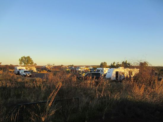 Rest-Area am Highway mitten im Nirgendwo, eins unserer Nachtquartiere.