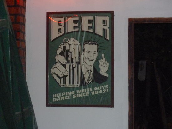 Plakat in dem Irish Pub