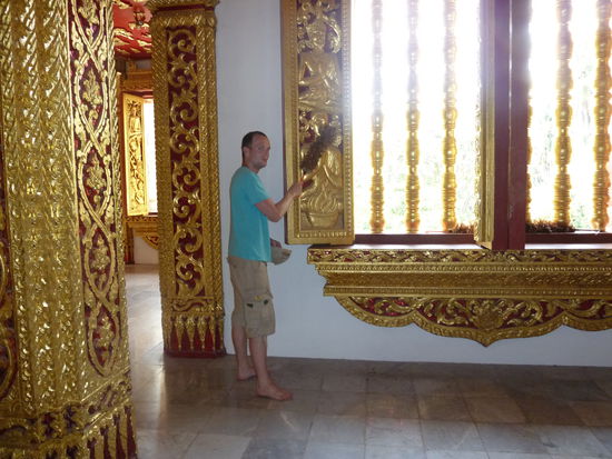 Tempel müssen auch geputzt werden 