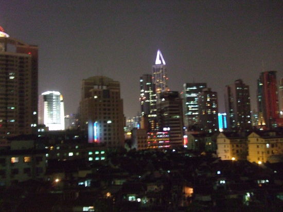der Ausblick vom Balkon der Wohnung