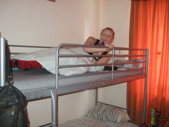 unser Kinderbett, im Gegensatz zu mir ist Linda ja auch noch fast ein Kind