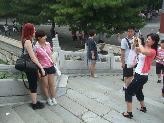 die Hauptattraktion beim Sommerpalast: Linda!