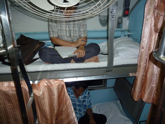 so sehen die Schlafplätze im Nachtzug aus