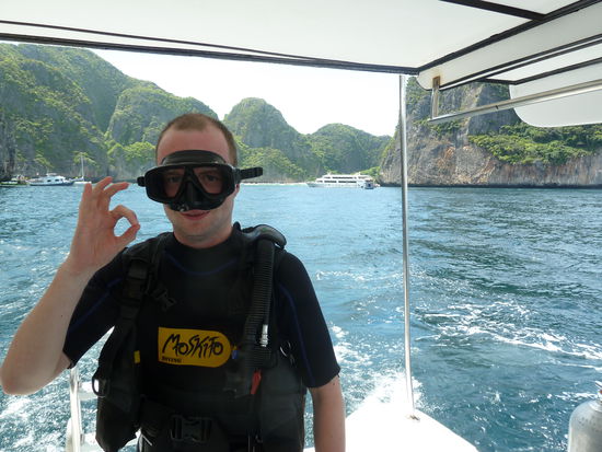 ich kurz vor einem Tauchgang