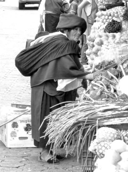 in the streets of Otavalo
