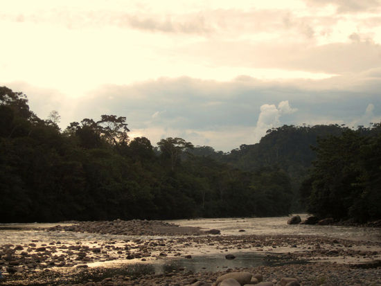 Sonnenuntergang am Rio Jondachi/Rio Hollin