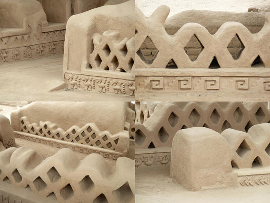 ....eine Vielzahl von Ornamenten: Vögel, Wellen, Fische,....