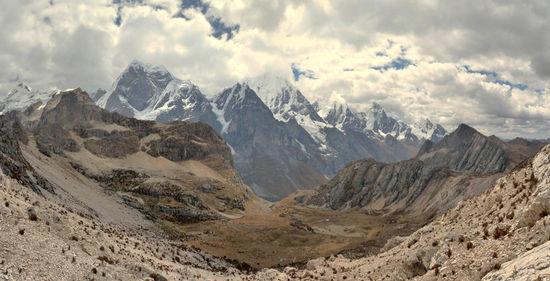 Tag 3: ...der Blick zurück vom Pass Quesilla (4800 m)
