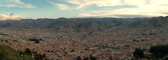 Blick über die ehemalige Hauptstadt der Inka - Cuzco