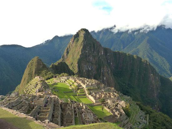 ... das wohl am meisten verwendete Postkartenmotiv von Machu Picchu....  (16:30 blauer Himmel-Sonnenschein)