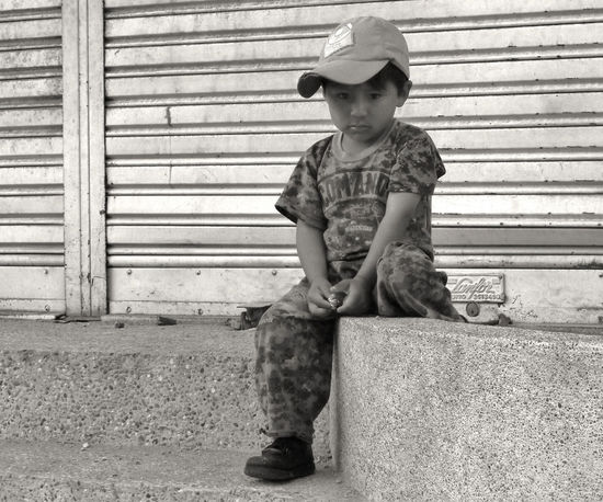 Straßenkind in Quito