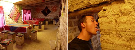 Salzhotel,....jup,...alles ist aus Salz.....mmmmh....salzig...mit einem Hauch von Türstock 