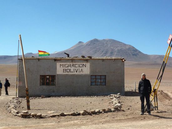 ... bolivianischer Grenzposten auf rd. 4.500m .....