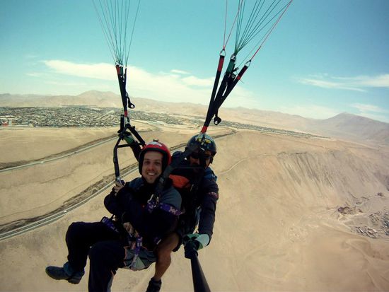 Dauergrinser 750 m über dem Boden..... 