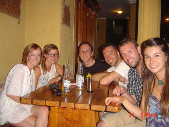 Silvesterrunde: Tessa, Anna, ich, Dario, Simon, Dani