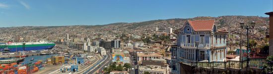 Blick über Valparaiso