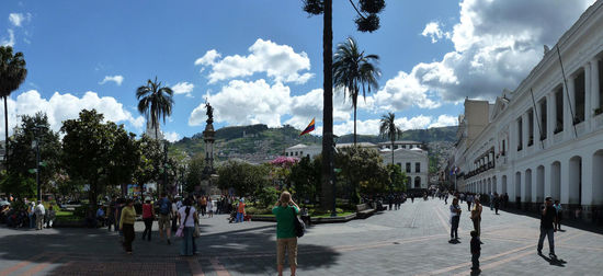 Plaza Grande mit Blick Richtung Palacio de Gobiereno