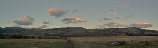 Sonnenuntergang in Campamento Seron