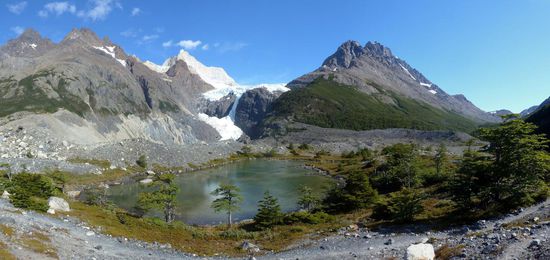 ...immer wieder.... Gletscher und azurblaue Seen....