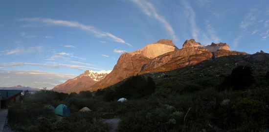 Sonnenaufgang im Campamento Los Cuerros...