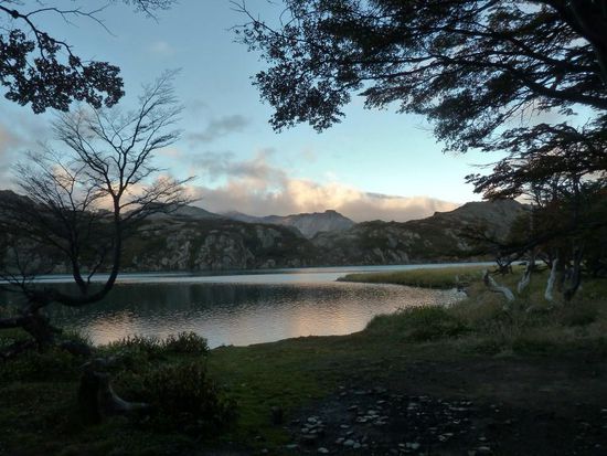 abendliche Stille im wenig besuchten Camp...