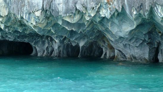 ...die Marmorhöhlen von Puerto Tranquilo