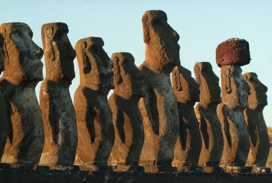 ...die Moais schauen grundsätzlich alle ins Landesinnere....