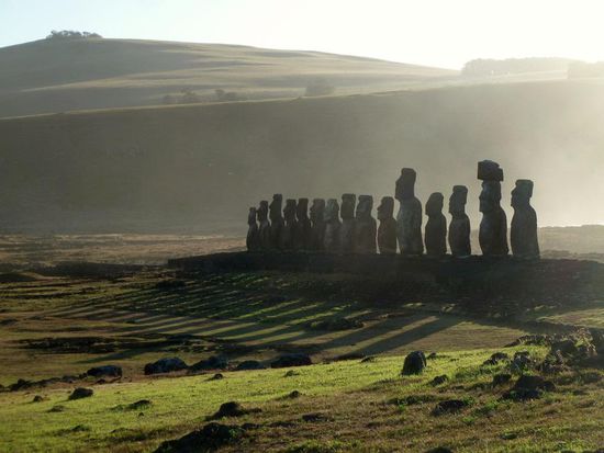 Tongariki....von dem Platz kann man gar nicht genug Fotos machen 