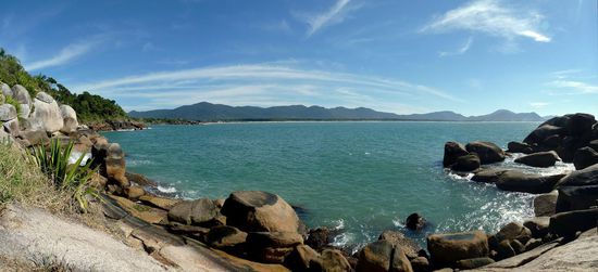 ...der einsame Strand beim Hostel Barra Beach Club