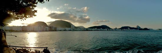 Copacabana Beach von der Befestigungsanlage Forte de Copacabana aus gesehn