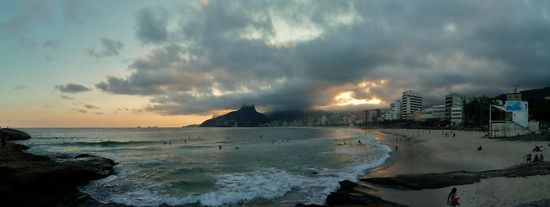 Sonnenuntergang am Ipanema Beach