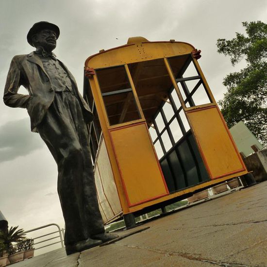 Der Erbauer und die ursprüngliche Seilbahnkabine