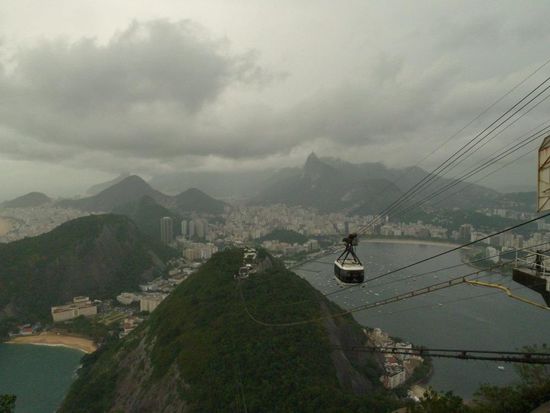 Ankunft Zuckerhut... Horizontalregen... 