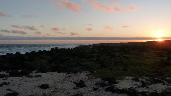 Playa "La Loberia"
,.....Sonnenuntergang (ganz der Sohn seiner Mutter,....wir besitzen ungefähr 875 Sonnenuntergangsfotos aus 10 Jahren Kroatienurlaub  )