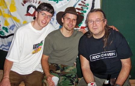 Danny (li), Horst (re, Gittarist der Band) und Ich