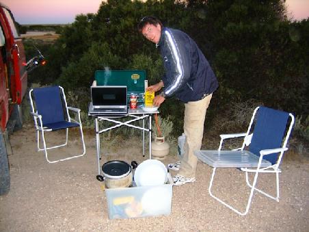 camping an der Strasse im Nallabor Gebiet