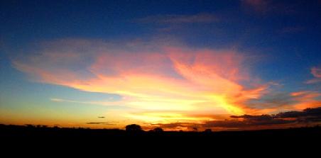 An traumhaften Sonnenuntergängen fehlt es im Outback nicht!