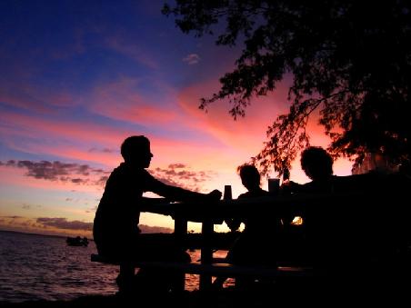 BBQ bei Sonnenuntergang in Darwin