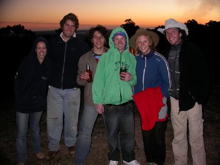 Chloey, Andrew, Runy, Scott, Conny und Danny