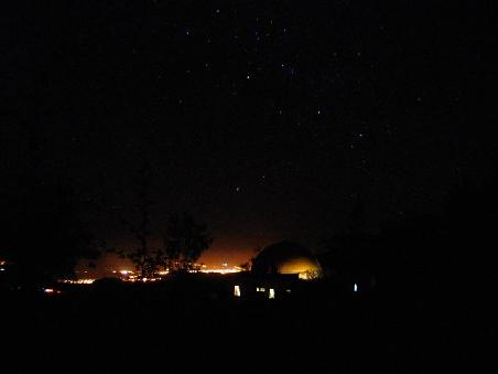 Naechtlicher Blick vom Observatorium auf Vicuña!