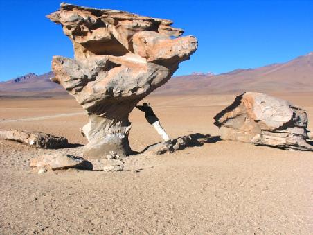 Skurile Felsformationen durch Wind und Sand geschaffen!