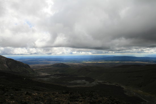 Blick ins Tal auf der Vulkanwanderung