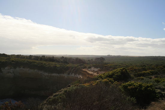 Bei der kurzen Wanderung nach Sonnenaufgang